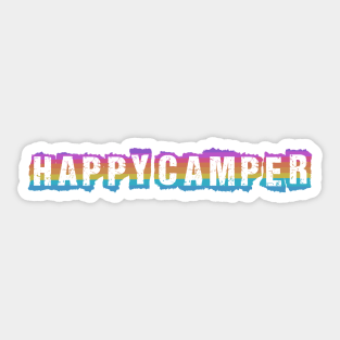 Happy camper rainbow Sticker